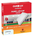 Painel LED Slim Ourolux 24W